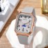 24 new styles, fashionable men's and women's watches, niche high-end sense, student rectangular tape calendar, quartz watch