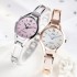 New branded steel strap bracelet, fashionable women's watch, women's watch, Korean version, niche electronic wholesale, student high-end feel