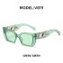 European and American Fashion Small Box Sunglasses for Women, Trendy Cat Eyes with Diamond Inlaid Men's Sunglasses, Cross border Wholesale 2023