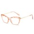 2020 Retro Transparent Multi faceted Crystal Eyeframe for Myopia, Metal Frame with Spring Foot Flat Mirror for Men and Women