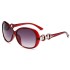 Factory new trendy and fashionable sunglasses 9509 large frame sunglasses for women with jade crystal texture sunglasses