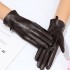 High end genuine leather gloves for women in autumn and winter, thin sheepskin gloves for driving, touch screen protector, warm touch for hand repair, fashionable and windproof