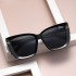 European and American fashion cat eye sunscreen sunglasses for women, Korean version T-shaped fashion sunglasses for women, wholesale for foreign trade