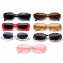 Cross border 2022 new European and American fashion oval cow color retro sunglasses with small frame INS style personalized sunglasses