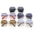 2024 New Polygonal D Home Metal Sunglasses Fashion Stage Show Sunglasses Outdoor Sunshade Sunglasses