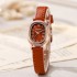 New Korean version women's watch, women's style oval plate, simple belt, niche student, compact, simple, high-end feeling