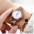 New branded steel strap bracelet, fashionable women's watch, women's watch, Korean version, niche electronic wholesale, student high-end feel