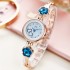 New Korean version electronic quartz women's watch, women's brand, fashionable fashion, life waterproof student steel strap women's watch