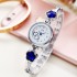 New Korean version electronic quartz women's watch, women's brand, fashionable fashion, life waterproof student steel strap women's watch