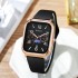 24 new styles, fashionable men's and women's watches, niche high-end sense, student rectangular tape calendar, quartz watch