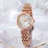 Top selling cross-border fashion new women's watch, women's style, waterproof student steel strip, round, high-value women's watch for daily life