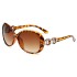 Factory new trendy and fashionable sunglasses 9509 large frame sunglasses for women with jade crystal texture sunglasses