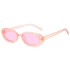 Cross border 2022 new European and American fashion oval cow color retro sunglasses with small frame INS style personalized sunglasses