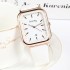 New style fashionable student women's watch, women's square silicone simple temperament, niche light luxury calendar, high-end feel