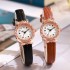 New versatile round women's watch, niche Instagram style, waterproof, high-end, student party, cross-border