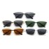 2024 New Personalized Fashion Metal Small Green Frame Sunglasses European and American Fashion Dressing Cat Eye Sunglasses Instagram Glasses