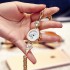 New Korean version electronic quartz women's watch, women's brand, fashionable fashion, life waterproof student steel strap women's watch