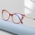 2021 New Trendy TR90 Frame Glasses, Spring Legs, Computer Gaming, Eye Protection, Anti Blue Light Glasses, Men's and Women's Matching Glasses