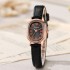 New Korean version women's watch, women's style oval plate, simple belt, niche student, compact, simple, high-end feeling