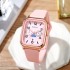 24 new styles, fashionable men's and women's watches, niche high-end sense, student rectangular tape calendar, quartz watch