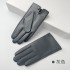 Leather gloves for men in spring and autumn, top layer sheepskin, driving gloves, hollowed out breathable single-layer thin design, hand repair for driving and cycling