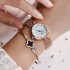 New Ins style fashionable high-end appearance women's watch niche steel strip Korean version student party quartz watch