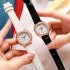 New Korean version full diamond plate women's watch, fashionable student belt, high-end temperament, niche quartz watch