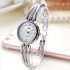 Full brand round watch for women, rhinestone steel strip, Instagram style student fashion watch, women's Korean version fashion watch