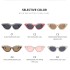 Cross border new retro triangle trend European and American personality avant-garde exaggerated sunglasses fashionable diamond studded cat eye sunglasses