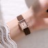 Fashionable and versatile new women's watch, women's style, niche high-end temperament, student party square belt, cross-border popular item