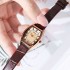 New Korean Fashion Women's Watch Retro Ins Style Wine Bucket Belt Learning Life Waterproof Simple Watch