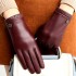 Real leather gloves for women in winter, thickened velvet for warmth, cycling touch screen for driving, Korean version fashion repair, hand layer sheepskin