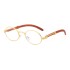 2022 New Retro Wooden Sunglasses Men's Small Round Frame Sunglasses Men's Trendy Glasses Cross border Sunglasses