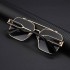 2024 Retro Punk Style Sunglasses Men's Frameless Cut Edge Sunglasses Men's Trendy Cross border Glasses Wholesale Sunglasses