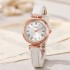 New Korean style fashionable round women's watch, women's style temperament belt, niche high-end sense of appearance, cross-border popular item