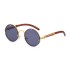 2022 New Retro Small Round Frame Sunglasses for Women, European and American Personalized Sunglasses for Women, Trendy Sunglasses Cross Lens