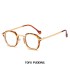 2024 Internet Celebrity Same Style Sunglasses Men's Trendy Retro Steampunk Small Box Anti Blue Light Sun Glasses Frame