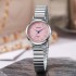 New round women's watch, women's style, Korean version, fashionable, simple, niche, student steel strip, high-end, stylish and explosive