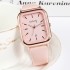 New style fashionable student women's watch, women's square silicone simple temperament, niche light luxury calendar, high-end feel