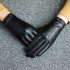 Leather gloves for women in winter, Korean version, sheepskin for repairing hands, touch screen with thick velvet for warmth and insulation, short riding gloves for driving