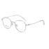 2024 Fashion Square Round Face Small Optical Mirror Retro Anti Blue Light Pure Titanium Frame Glasses Artistic Ins Flat Mirror