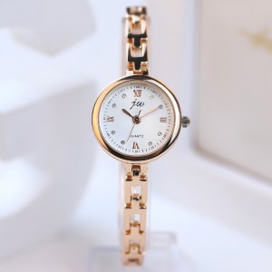 New Korean version authentic fashionable steel strip women's watch, niche temperament, disc high-end feeling, high school student bestseller