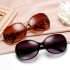 Factory new trendy and fashionable sunglasses 9509 large frame sunglasses for women with jade crystal texture sunglasses