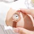 New versatile round women's watch, niche Instagram style, waterproof, high-end, student party, cross-border