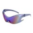 European and American Y2K Millennium Sports Windproof Colorful Sunglasses for Men, Future Technology Style, Integrated Sunglasses for Women, Cross border Wholesale