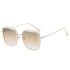 Shake sound popular 2024 new metal sunglasses 7762 temperament big frame fashion versatile sunglasses