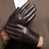 Leather gloves for men, autumn and winter short styles, warm and windproof, thin styles for driving and riding motorcycles, top layer sheepskin gloves