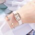 New fashion watch for women's life waterproof Korean version simple small rectangle Tiktok live broadcast popular with goods