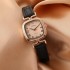 New fashionable women's watch, female model, student niche, light luxury, simple temperament, square dial, high-end quartz watch