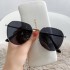 Internet celebrity 2023 new metal fashion sunglasses Korean version trendy UV resistant outdoor driving sunglasses for women